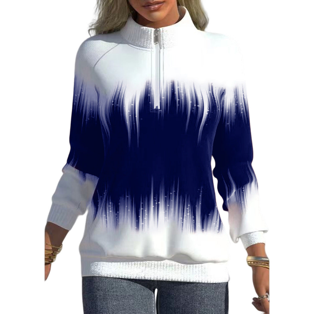 🔥【S-5XL】Magas garbós, cipzáras sportpulóver