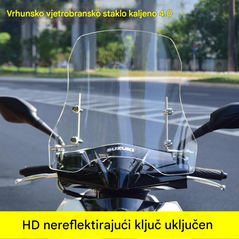 💥💥🏍️【2,0 mm debljine 37 cm visine】2026 novo vjetrobransko staklo za električna vozila univerzalno vjetrobransko staklo