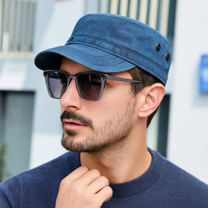 🧢Бейзболна шапка с плоска горна част – винтидж дизайн | Висока корона, класическа snapback, незаменим елемент от уличното облекло 🔥–