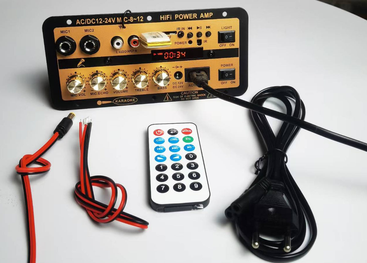 š„Niska cijena ograniÄenog trajanjaš„12V/24V Bluetooth DSP pojaÄalo s ekranom, TF/USB utor, za automobilske sustave
