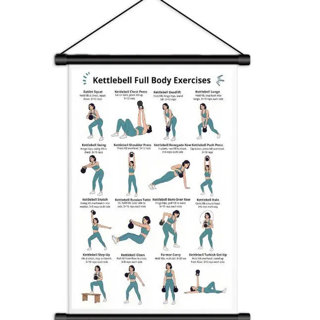 Plakat z ćwiczeniami Tai Chi dla seniorów