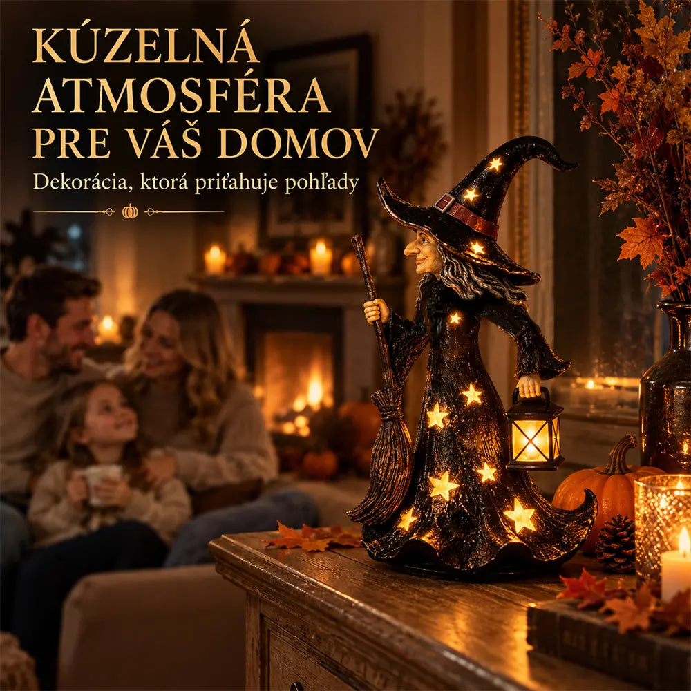 🧙✨Csillagos boszorkány éjszakai fény dekoráció