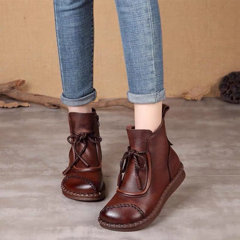 🔥✨【Veľkosti 35-40】🌷👢Prepredanie začiatkom jesene🎉 Dámske retro topánky z mäkkej kože