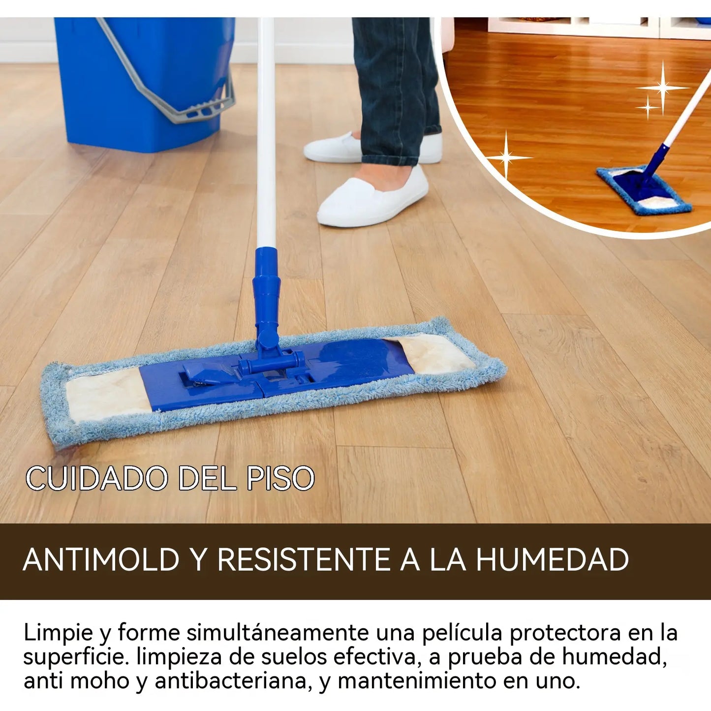 Spray de cera de abeja natural micromolecular para el cuidado de muebles, mantenimiento y pulido de suelos.