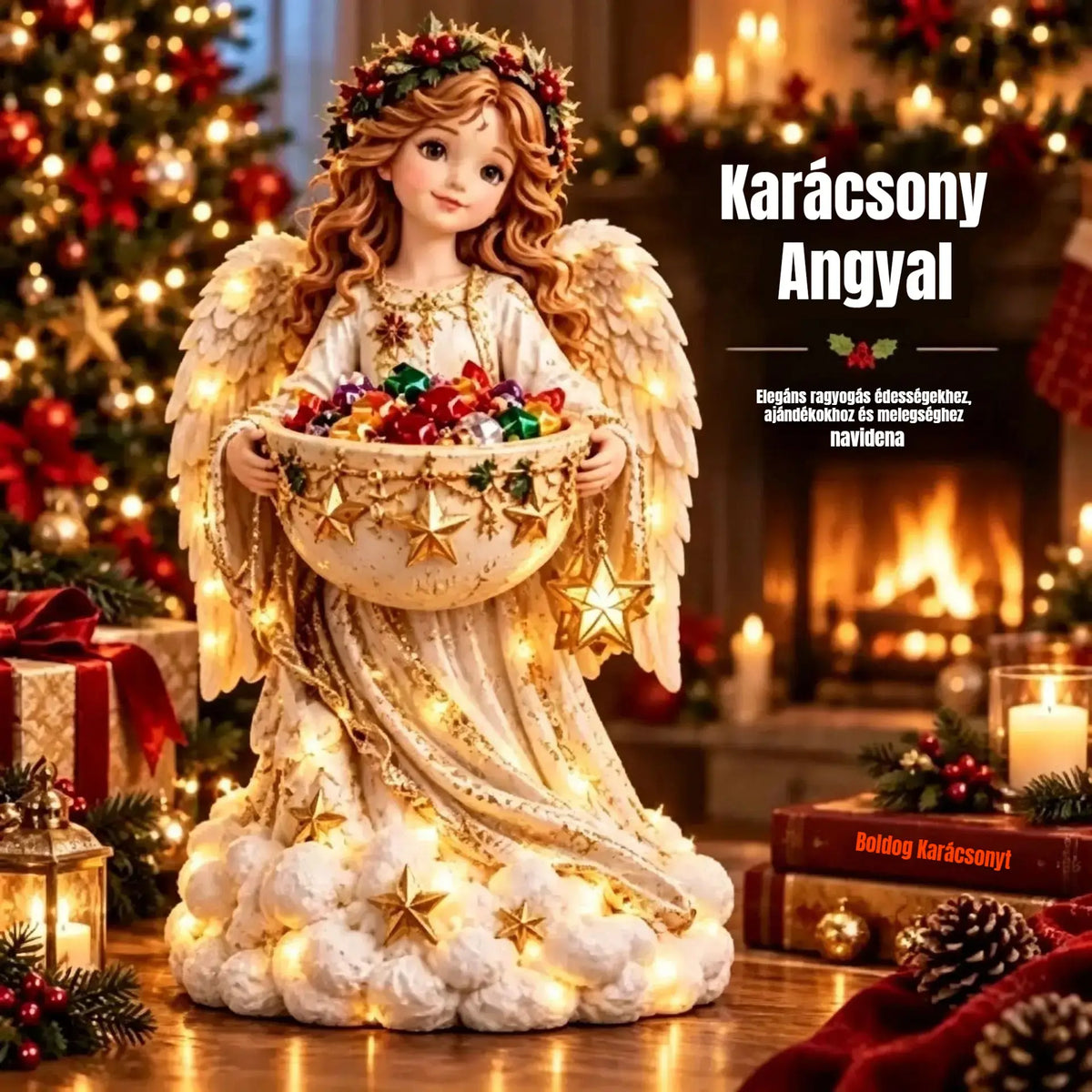 🎄 Karácsonyi ajánlatok! ✨ Karácsonyi fényfüzérek és édességtálak: 5-féle karácsonyi mintával.