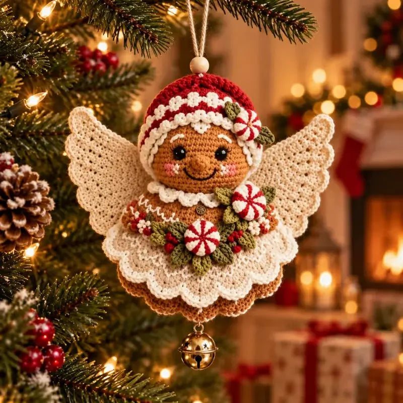 đŒ KarĂĄcsonyi angyaldĂszekhez valĂł sajĂĄt kĂ©szĂtĂ©sƱ horgolt kĂ©szlet, fadĂszĂtĂ©shez valĂł kĂ©zmƱves kĂ©szlet