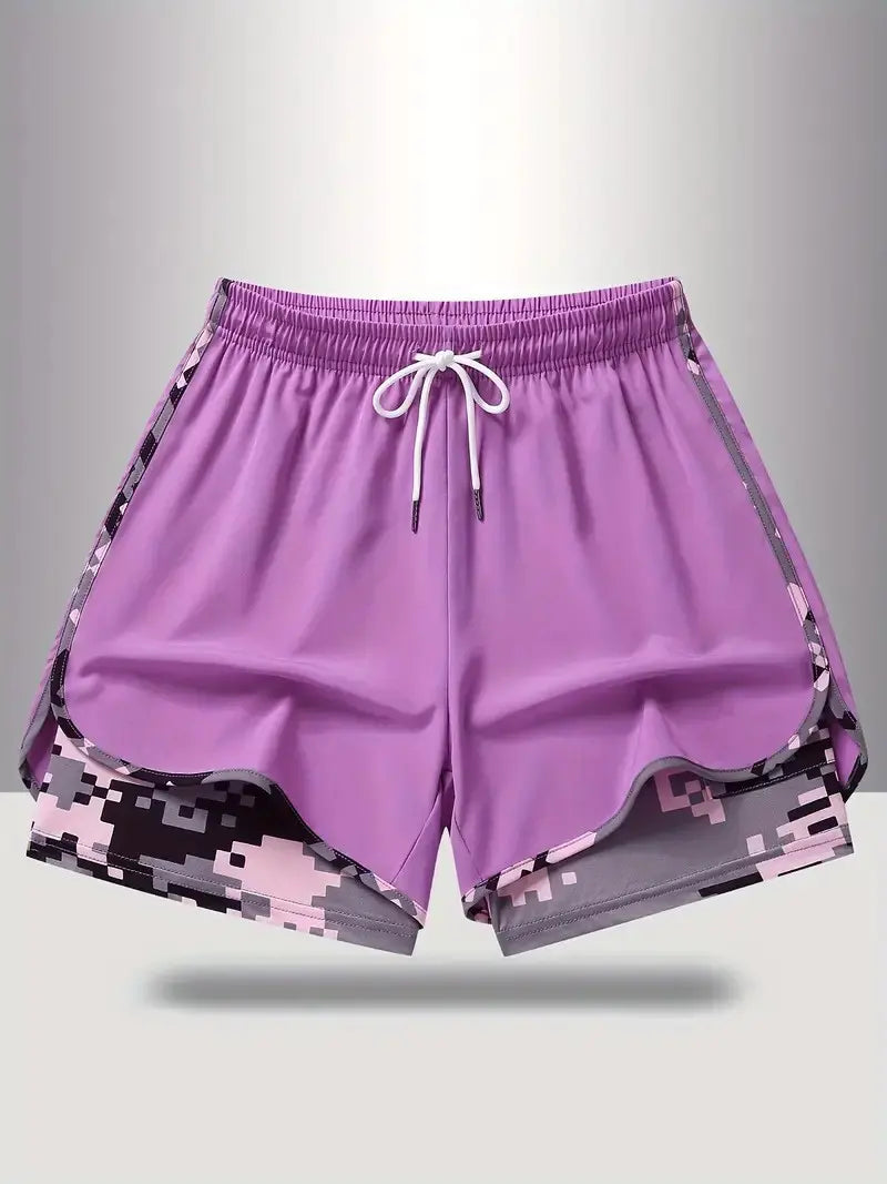 š¢!ā°Pantalones cortos deportivos casuales para mujer con forro incorporado