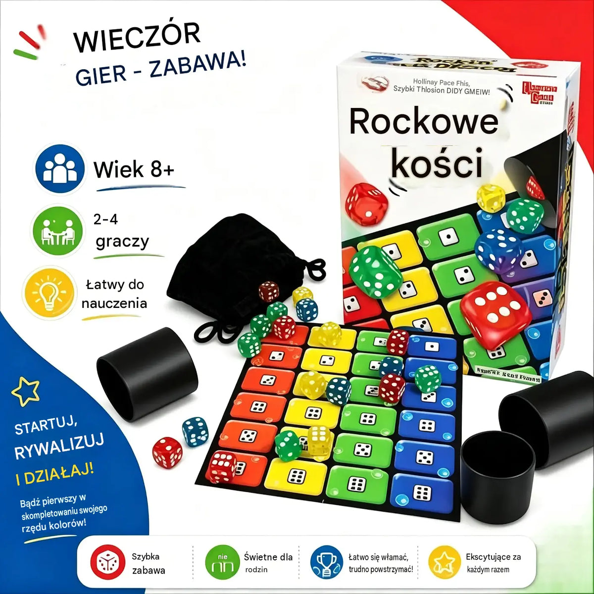 🎲👨👩👧👦Popularna gra planszowa w kości Ligreto