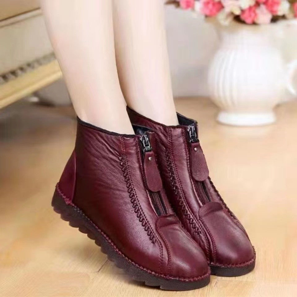 【35-41】Włoskie ręcznie robione skórzane buty damskie