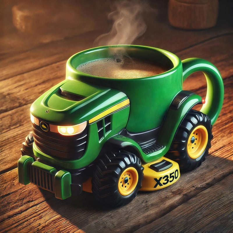 🚜☕️ Retro hrnek na kávu ve tvaru traktoru – Jedinečný design, ideální jako dárek i do sbírky
