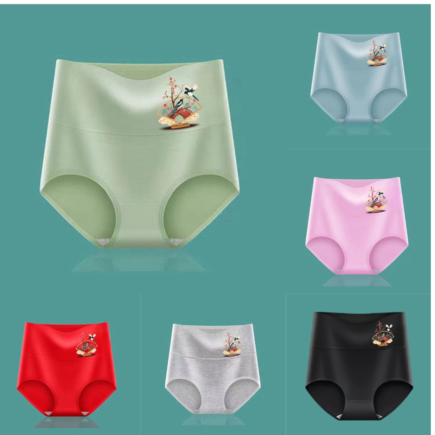 💖Poslední den sleva 50 % - 🔥【6-dílná sady】- Nadzvednutí hýždí s vysokým pasem z vysoce kvalitní bavlny✨️ (40-100 kg)