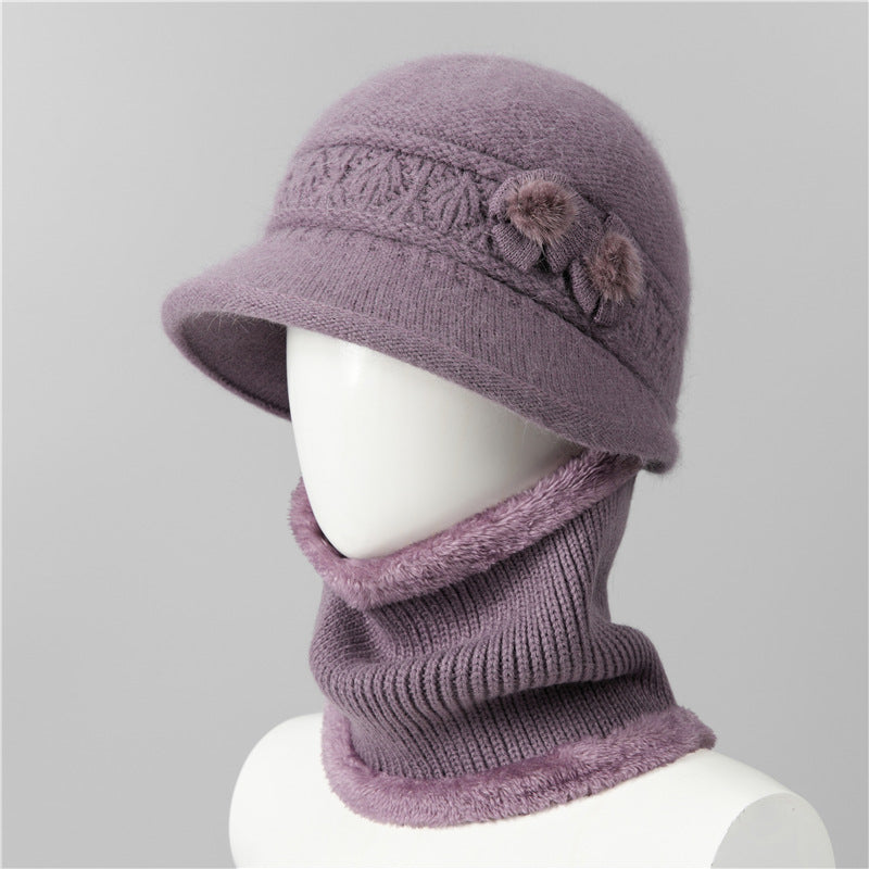 🧶Kapa + šal🧶 Topli zimski pratitelj: topla pletena vunena kapa