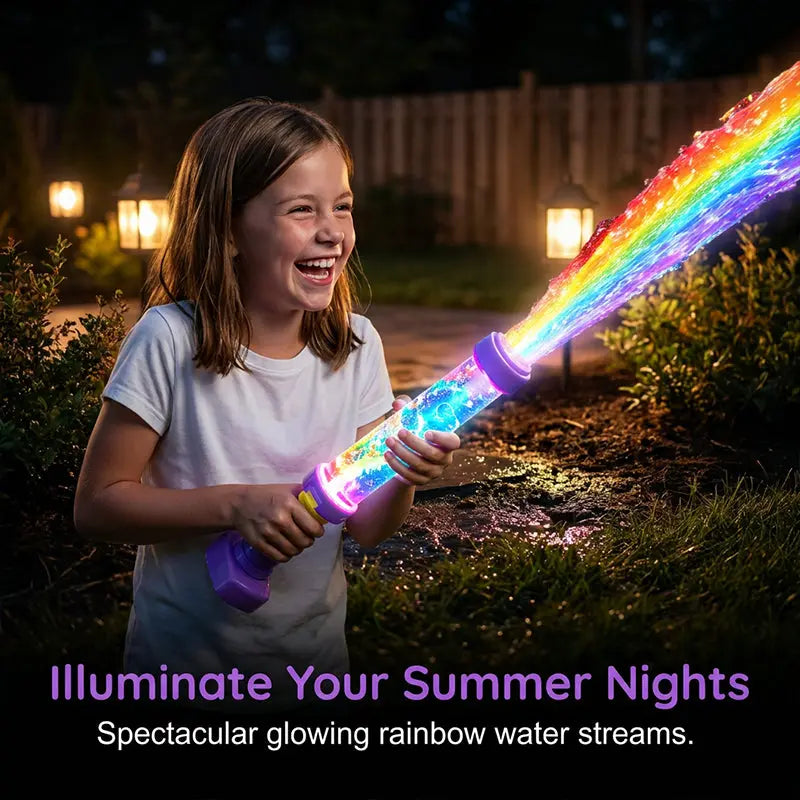 ✨🌈 Vízijáték pumpával és sötétben világító LED lámpával💦