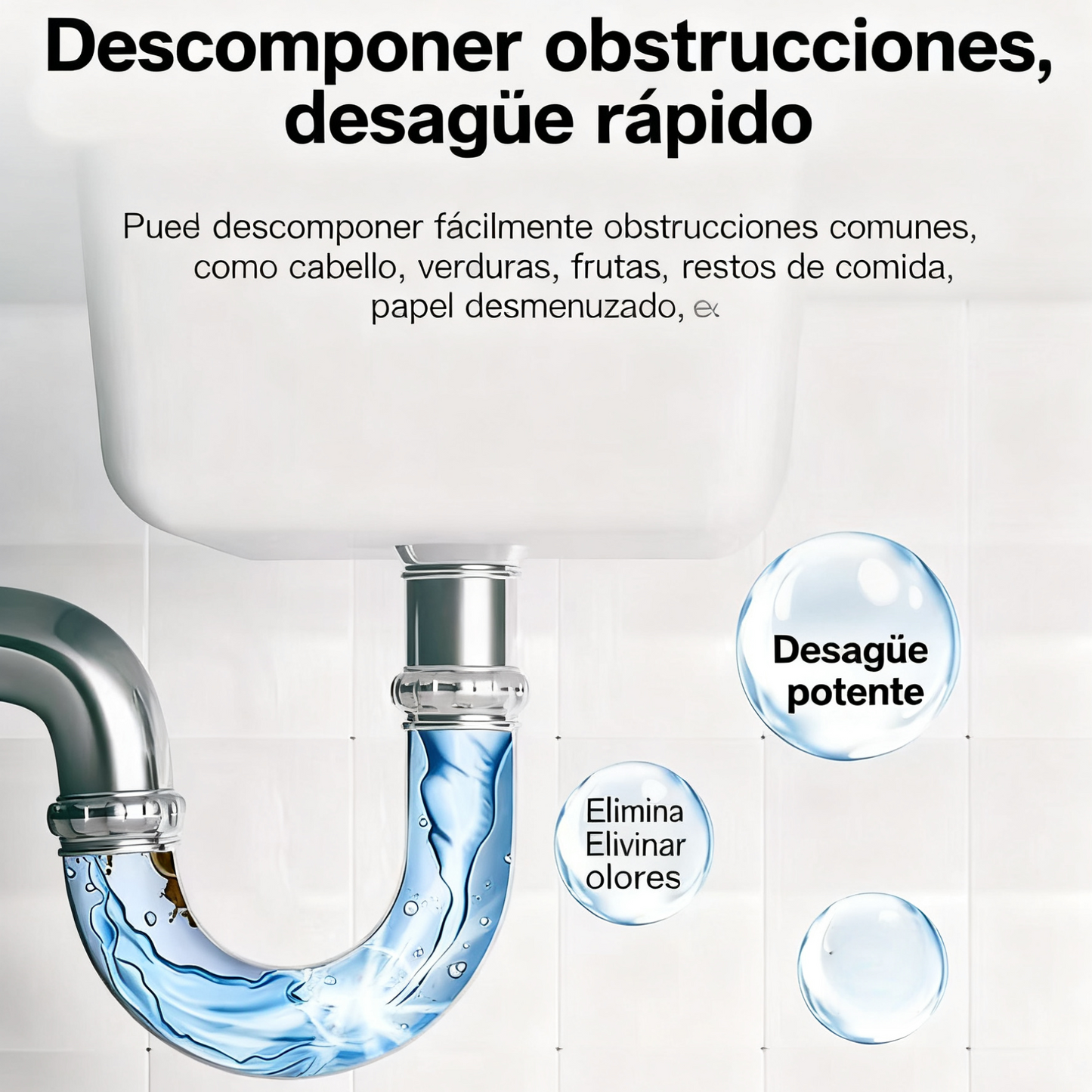 🛁💦【Αγοράστε 1 και πάρτε 1 δωρεάν】🌟Καθαριστικό νεροχύτη και αποχέτευσης: Αφρός υψηλής πυκνότητας από εκχυλίσματα και αποσυντιθέμενα ένζυμα.