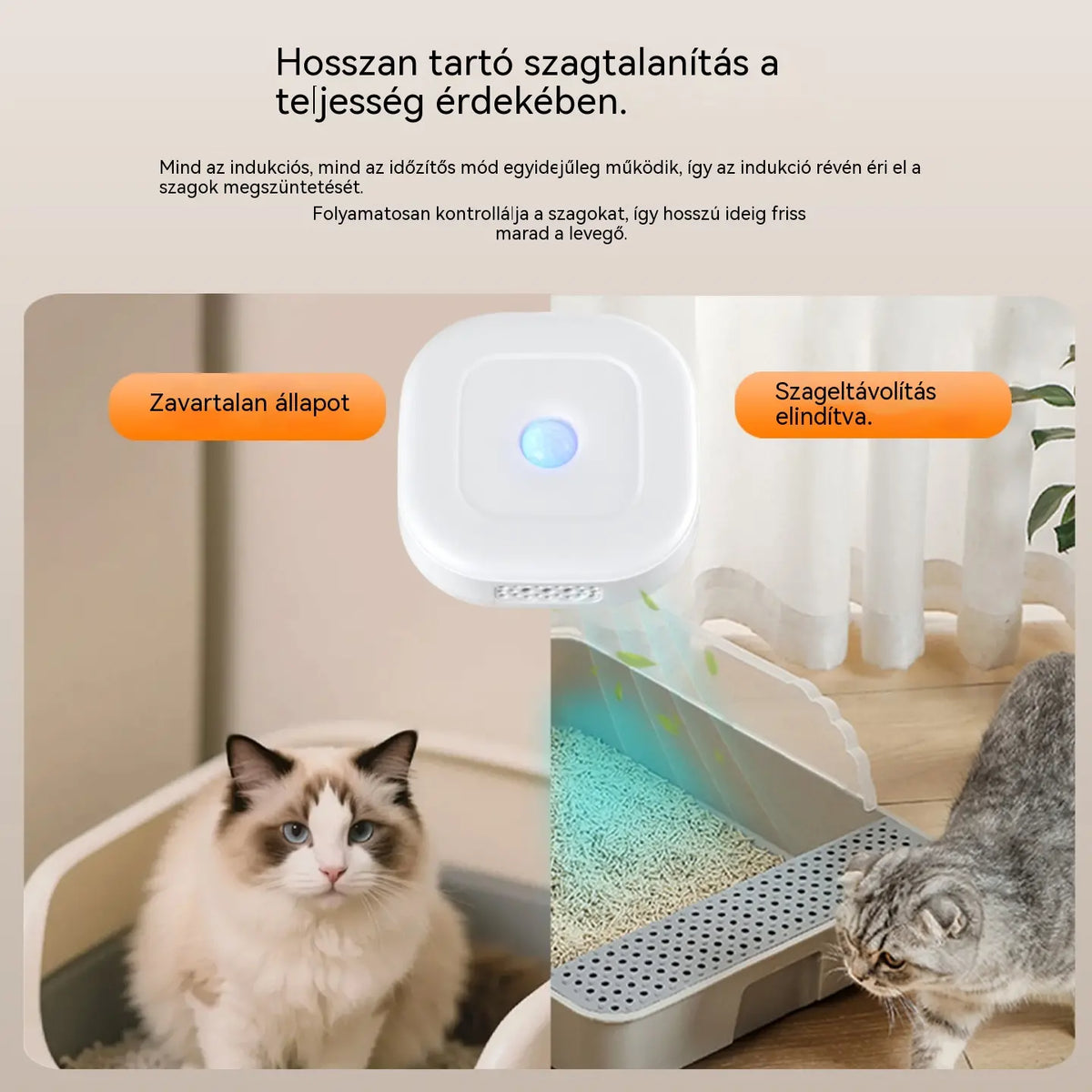 Okos kisállat szagtalanító akasztópánttal