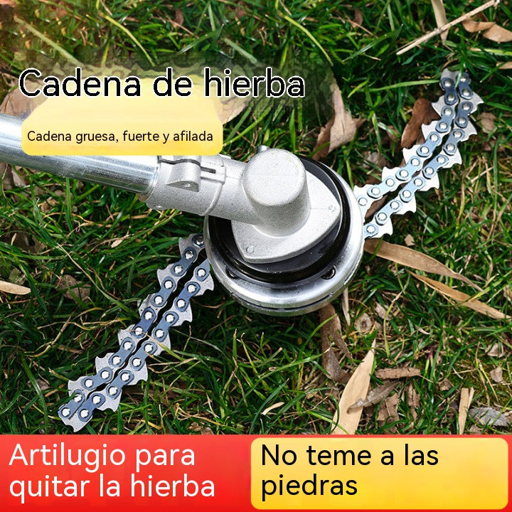 Cabezal de desbrozadora de eslabones de cadena M10 de alta dureza, engrosado y resistente a los impactos