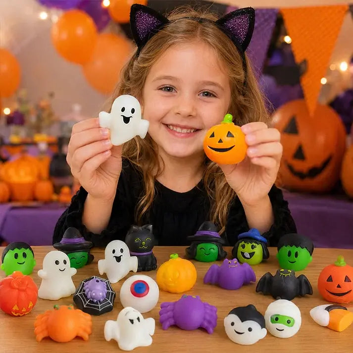 đUkojenie stresu w ksztaĆcie ciasta z motywem Halloween, urocze ciasto dyniowe w ksztaĆcie ducha, ĆagodzÄ
ce stres.