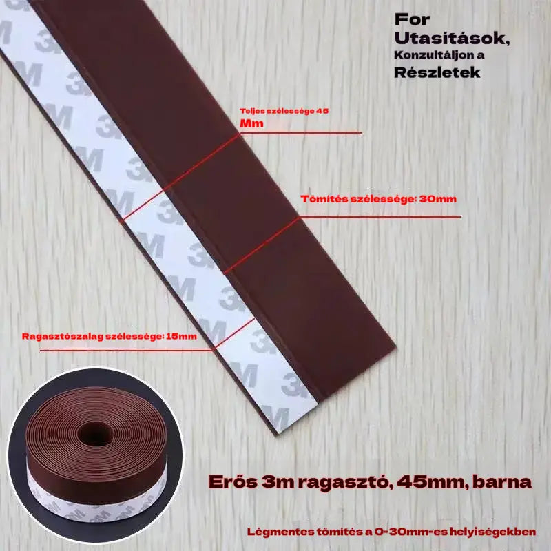 đȘ PVC ajtĂł alsĂł tömĂtĆszalag â Por- Ă©s huzatĂĄllĂł