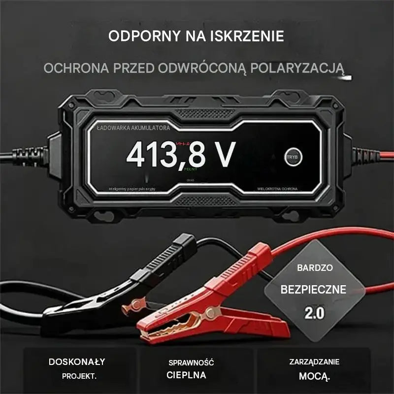 🔋 Inteligentna ładowarka do akumulatorów samochodowych 12 V – ładuj, testuj i konserwuj swój akumulator! ⚡