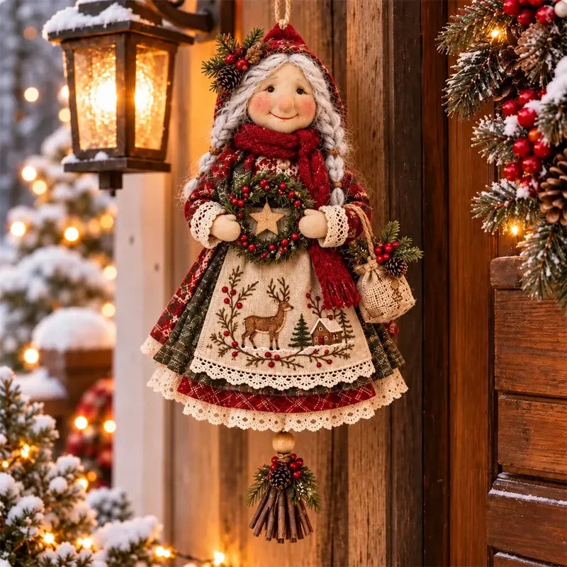 🎄❤️Aranyos, praktikus és hordozható "Sok szerencsét nagyi" dekoráció - egy csipetnyi meleg hangulatot kölcsönöz.