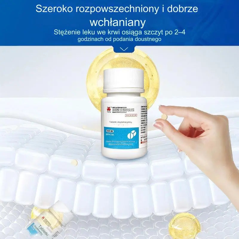 🕊️🐔🐷 【Kup jeden, drugi otrzymasz gratis】Leki weterynaryjne Oksytetracyklina Tabletki przeciwbakteryjne, przeciwzapalne i przeciwbiegunkowe