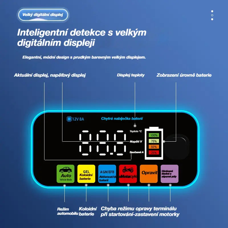 Chytré nabíječky a udržovače baterií