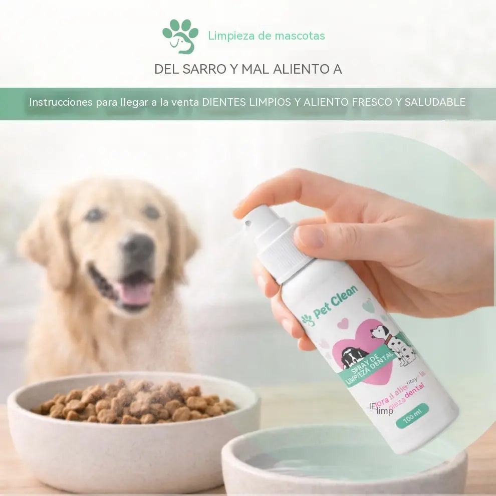 🐶🐱【Compra 1, llévate 1 gratis】Spray limpiador bucal y dental para mascotas