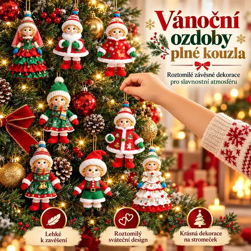 🎄【20 kusov】🎅Milé vianočné ozdoby✨