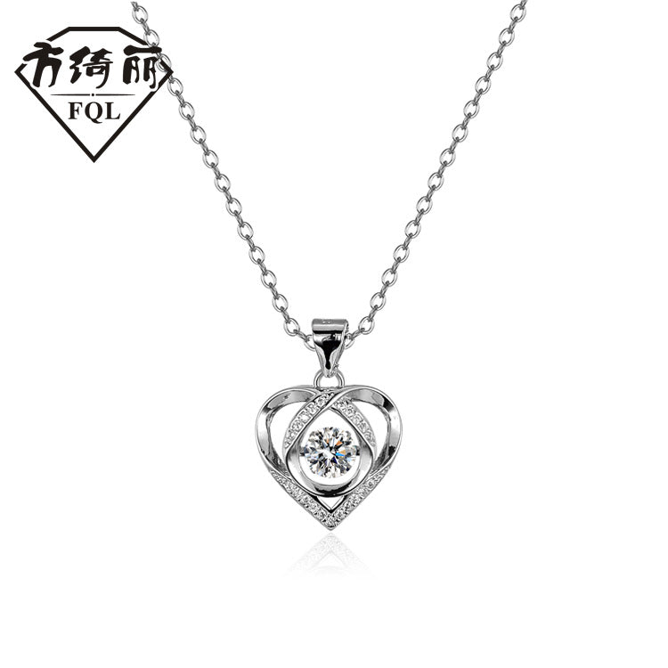 Elfo del mar - Collar con corazón latiendo, elegante y con estilo.