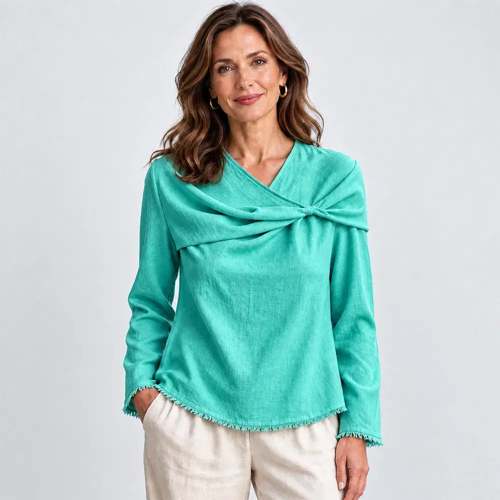✨【S–3XL / 6 szín】Stílusos női felső - elegáns és kényelmes, tökéletes mindennapi viseletre!