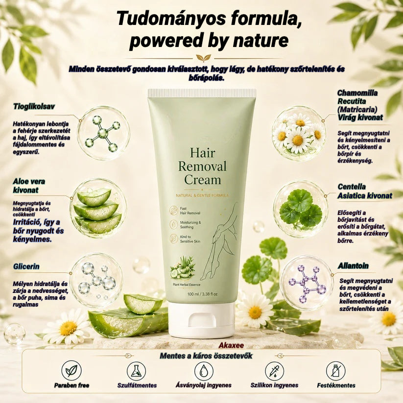 ✨【Fizessen 1 kap 1】Divifit™ Természetes Gyengéd Szőrtelenítő Krém | Nőkre és Férfiakra, Érzékeny Bőrre🌿🎁