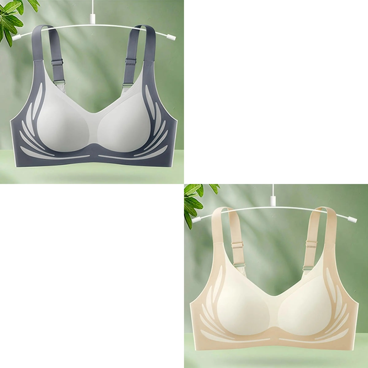 【30%off】😍【2 darabos készlet】Egyrészes vezeték nélküli női melltartó❤️【40-85kg】