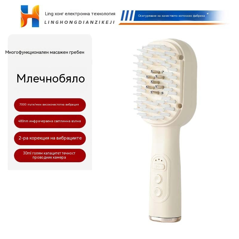 💆♀️Гребен за масаж на скалпа, многофункционален апликатор за етерични масла и устройство за растеж на косата