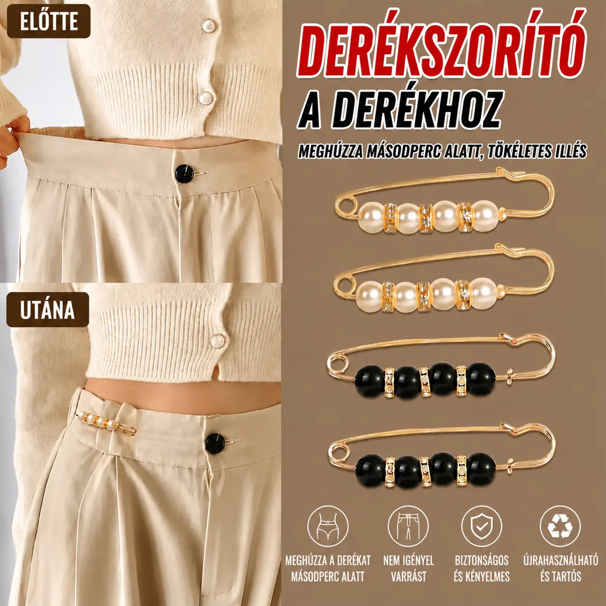 đžâšă13 darabos kĂ©szletăđžGyöngy brosskĂ©szlet: kardigĂĄnok Ă©s ruhĂĄk dĂszĂtĂ©sĂ©re hasznĂĄlhatĂł