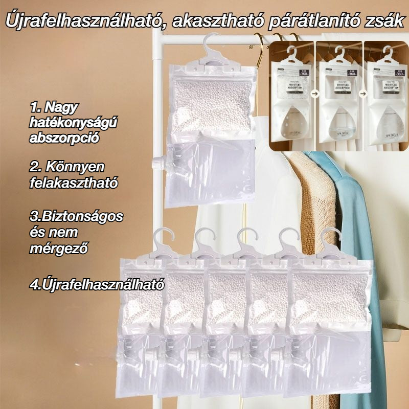 🔥🏠 Újrafelhasználható, akasztható párátlanító zsák👍