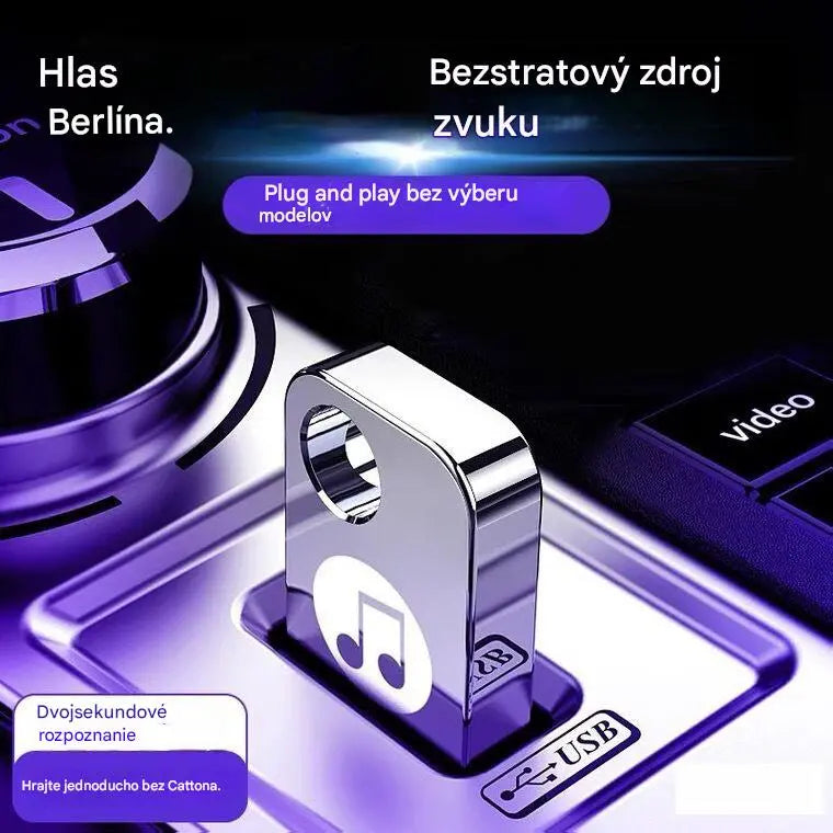 đđ”đ”ă32GăăZenei USB flash meghajtĂłă3000 dalt, 200 MV-t Ă©s 6D hangeffekteket tartalmaz