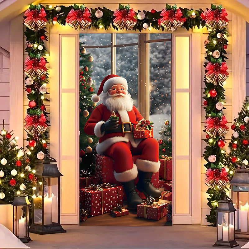🎄 Venta anticipada de Navidad: 🎅50 % de descuento en adornos navideños para puertas🎅
