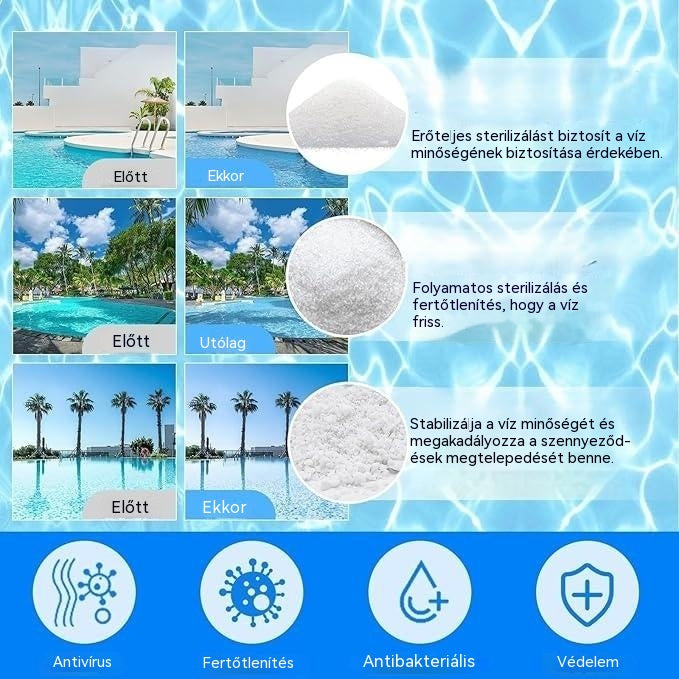 【✨Vásároljon 1-et, kap 1-et ingyen】🏊♀️💧Medencetisztító tabletták a tiszta, átlátszó vízért.