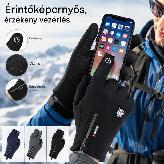 🔥🔥❄️⛷️Őszi és téli kültéri kerékpáros, hegymászó, meleg síkesztyűk, vízálló, szélálló gyapjúkesztyűk🧤