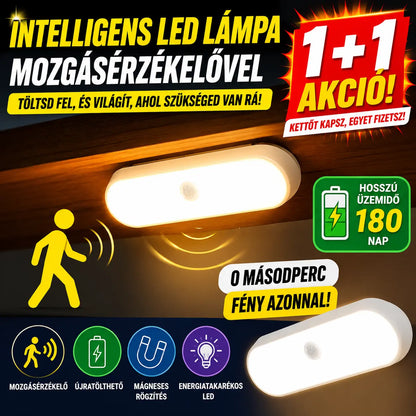 💥✨【Vásárolj 1-at, és kapsz 1-at ingyen】🏡💡Okos LED lámpa jelenlétérzékelővel, könnyen tölthető és praktikus.