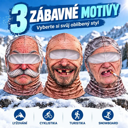 🔥😎 Zabavna in topla 3D maska za obraz za zimske športe na prostem
