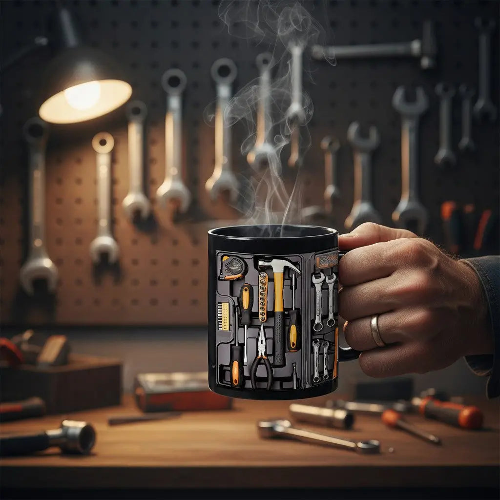 🔥【45% OFF】☕Šalica u obliku kompleta alata za mehaničare