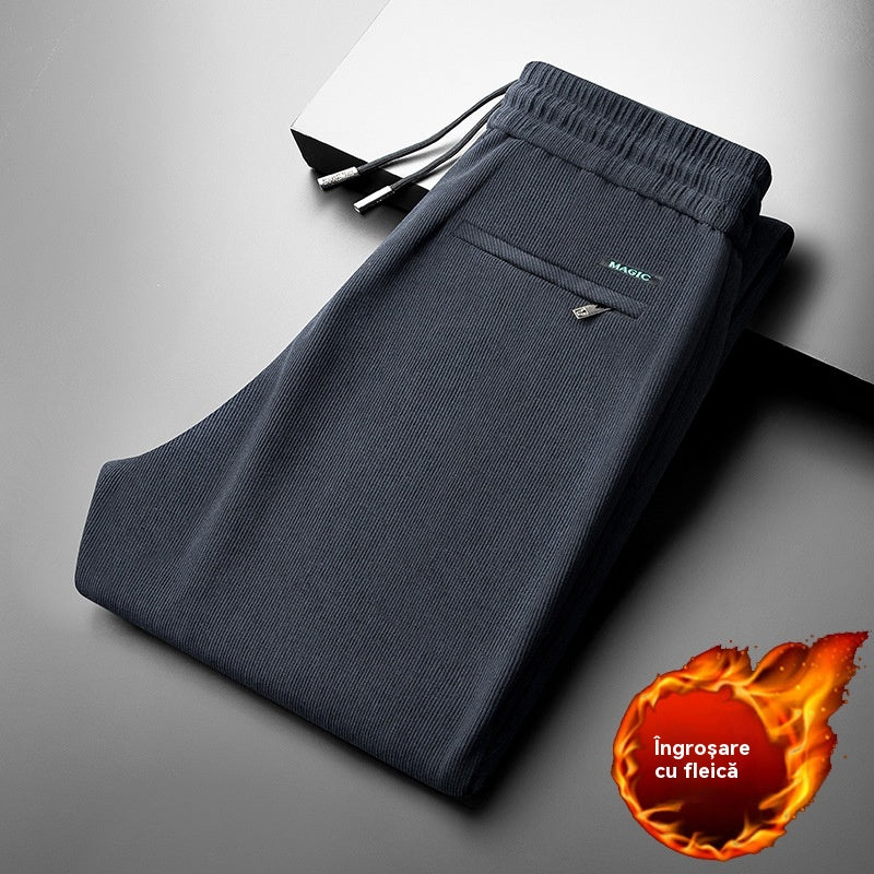 👖【L-5XL】Pánske jesenné/zimné zamatové tepláky, voľné nohavice na voľný čas