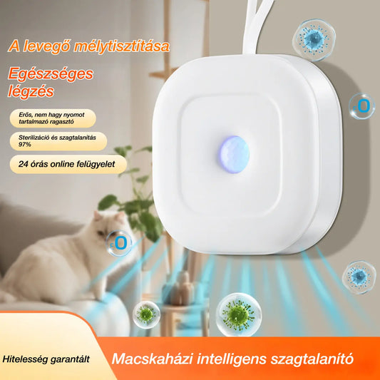 Okos kisállatszag-semlegesítő akasztópánttal