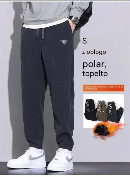 🔥【M-5XL】👖Nove moške zimske hlače – debel žamet (kordel) s podlogo iz mehkega pliša; tople, sproščene moške hlače.