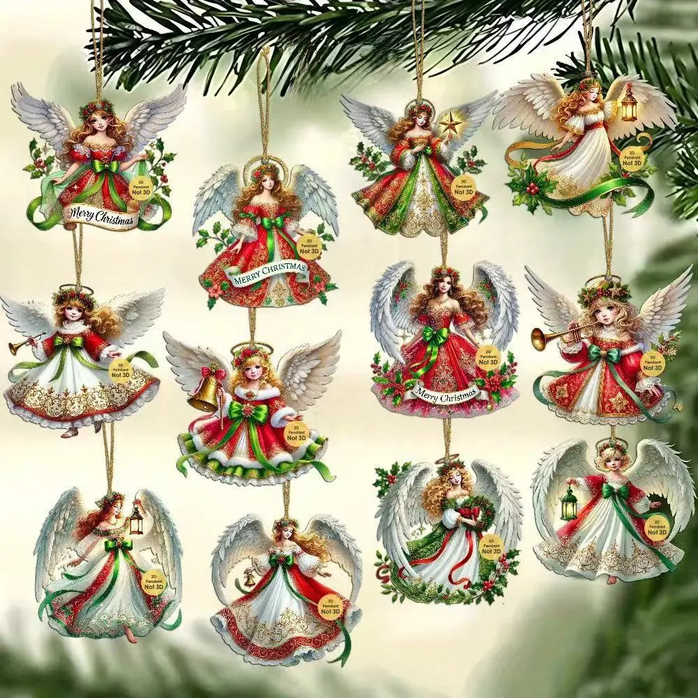 🎄🎁【Korlátozott ideig érvényes ajánlat - 50% kedvezmény】👼 Fa angyal karácsonyi dísz