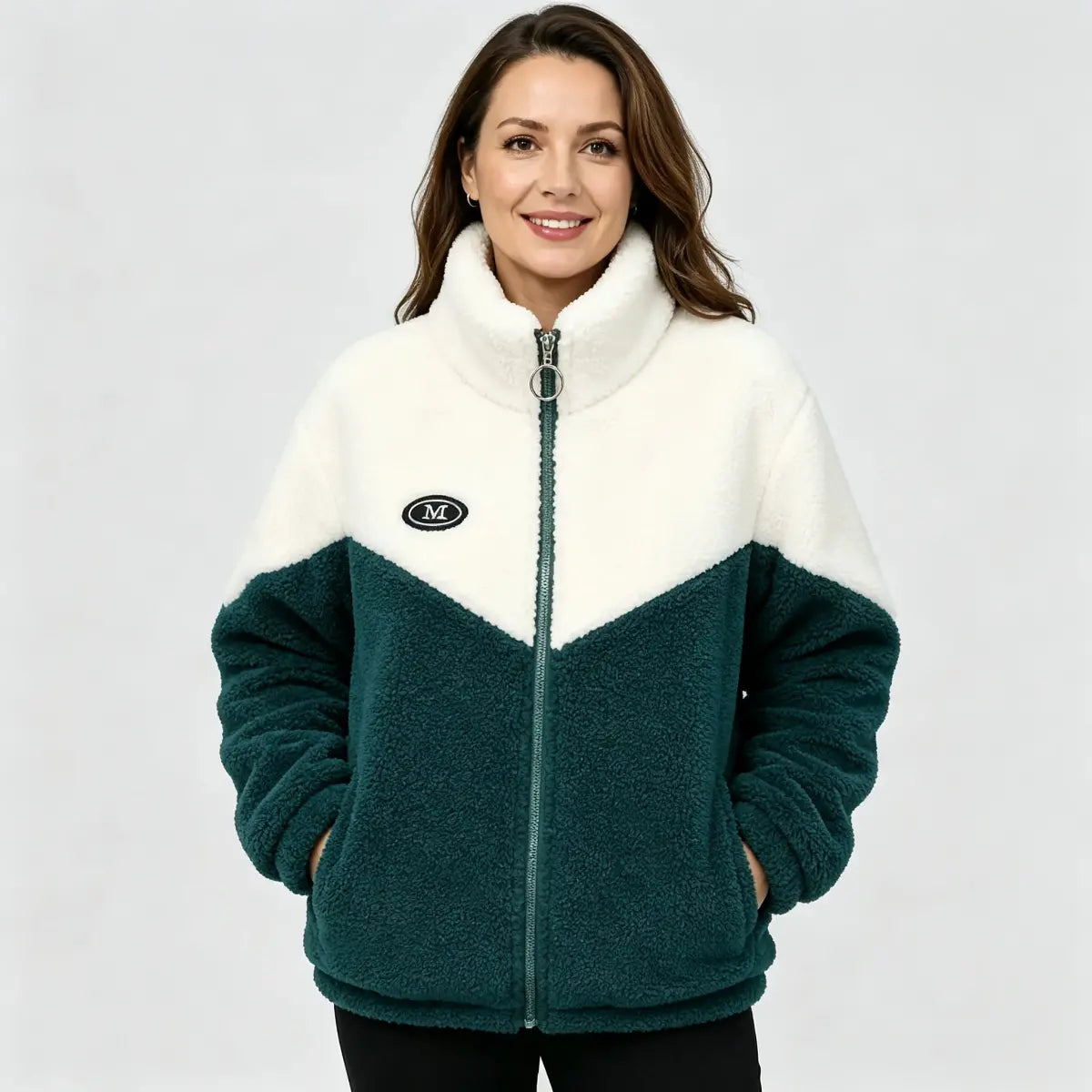🔥🐏【M-4XL】Bavlněná bunda se zimní podšívkou, silnou podšívkou z umělého beránka a hřejivou úpravou
