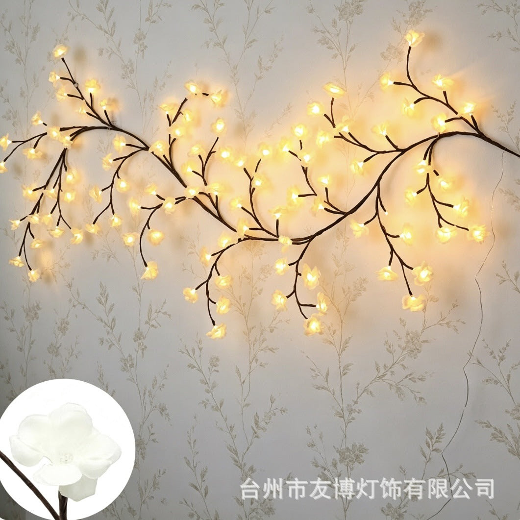 ✨ Jedinečne navrhnuté LED svetlá v tvare viniča a kvetov: Vytvorte si doma rozprávkovú a hrejivú atmosféru 🦋💡