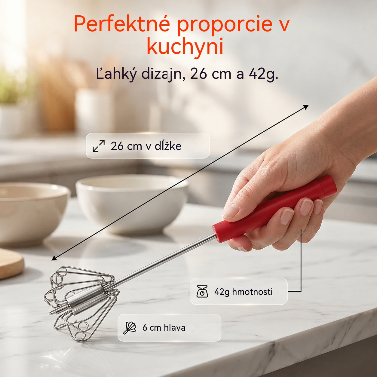🥳Kúpte 1, získajte 1 zadarmo🥳💞Predaných viac ako 50 000 kusov!🥚💪 50% zľava! Poloautomatická manuálna metlička na vajcia: stlačte a roztočte – nie je potrebná elektrina. Vyšľahá vajcia a šľahačku za pár sekúnd. Šetrná k vašim zápästiam! ✨🧁