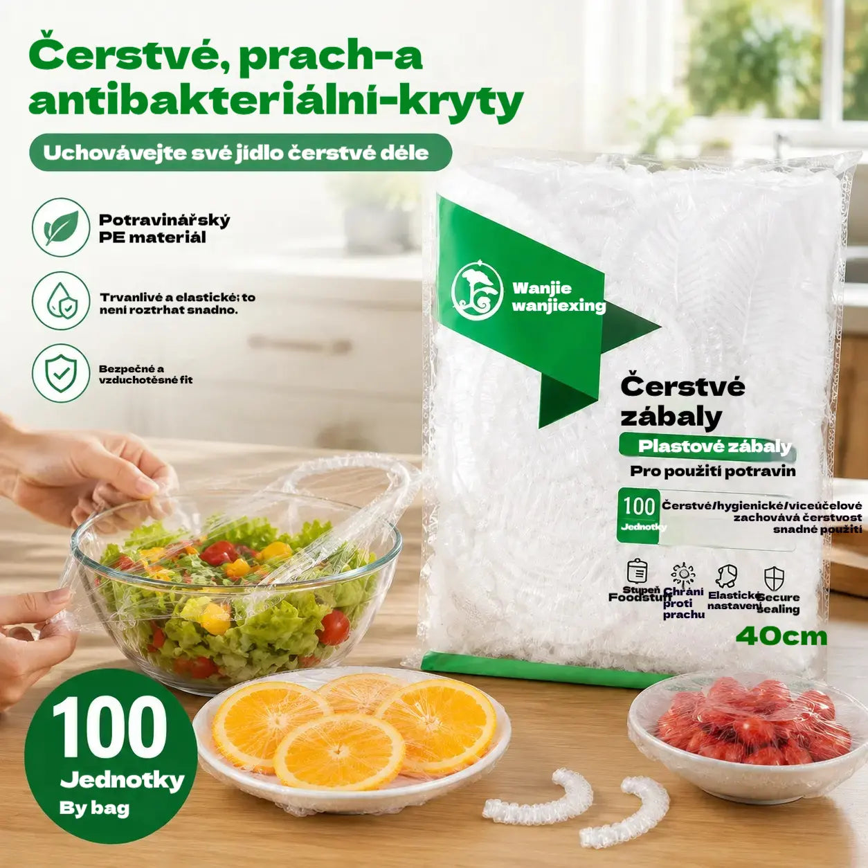 ⏳50% sleva🔥【300 kusů】570Kč🎉Čím více nakoupíte, tím více ušetříte🎁Jednorázové strečové obaly na jídlo, vhodné na misky a talíře
